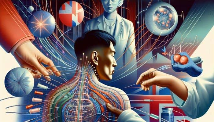 Combining Acupuncture with Diet Plans: Diverse UK acupuncture clinic showing needle insertion, electroacupuncture, and cupping therapy for health and wellness.